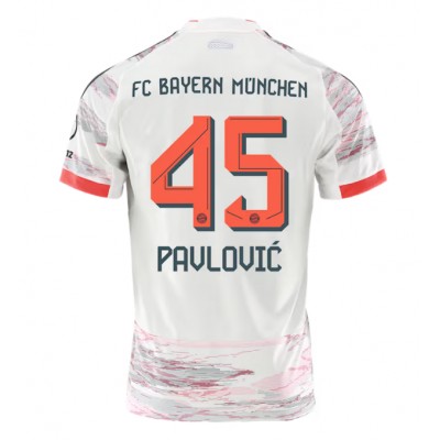 Bayern Munich Aleksandar Pavlovic #45 Gostujuci Dres 2025-26 Kratak Rukav Bayern Munich Aleksandar Pavlovic #45 Gostujuci Dres 2025-26 Kratak Rukav